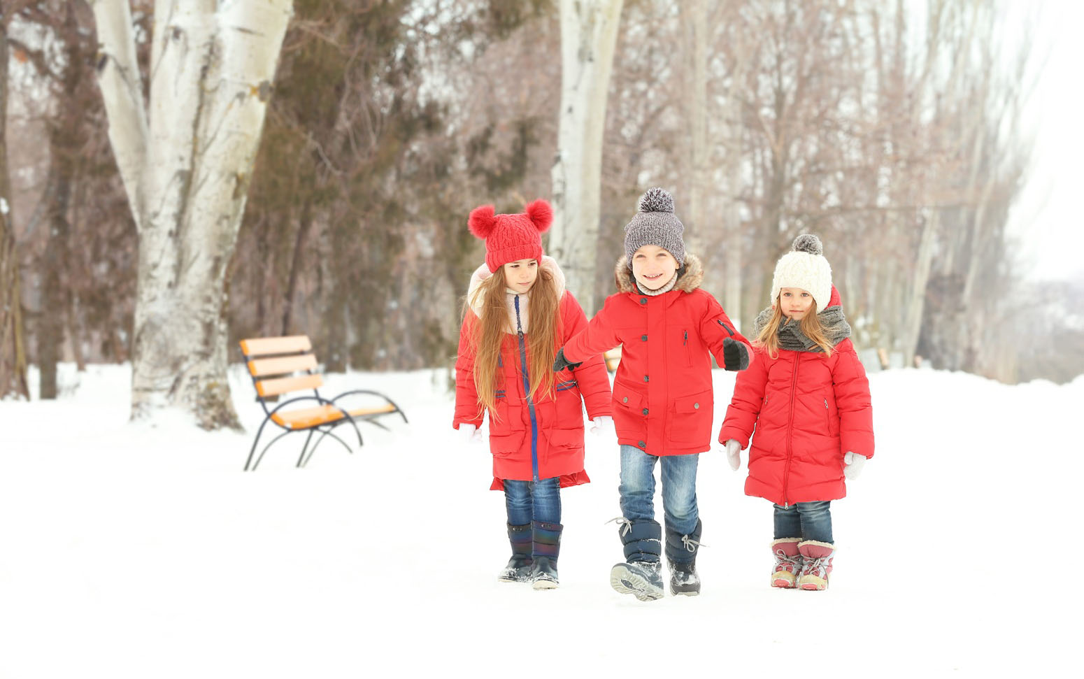 Paseo de invierno en familia por Canad&aacute;