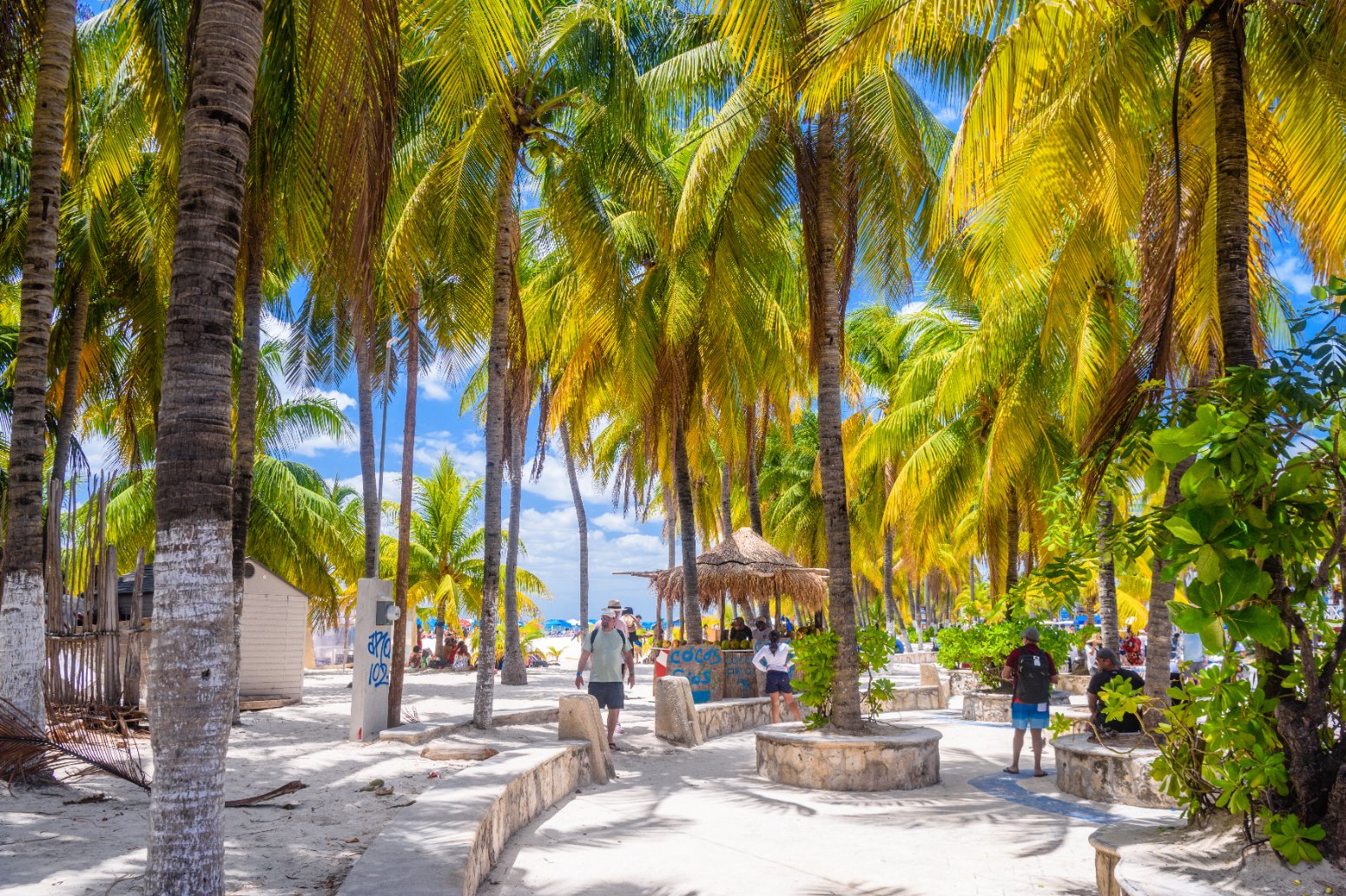 isla mujeres playa monoparental