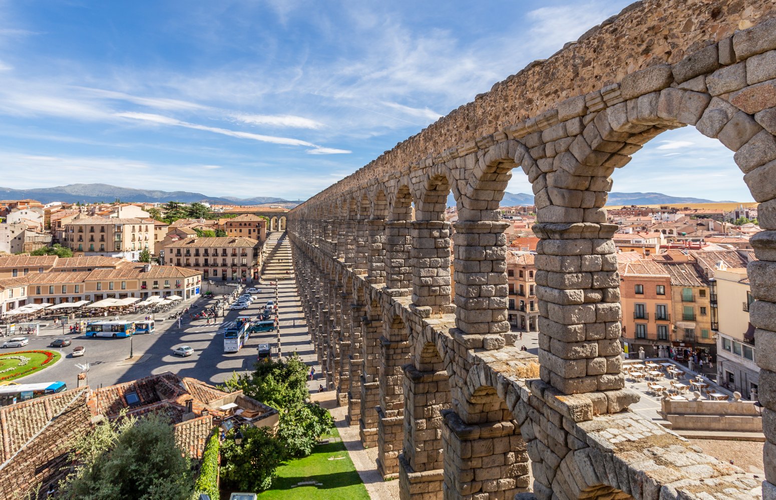 acueducto de segovia panoramica