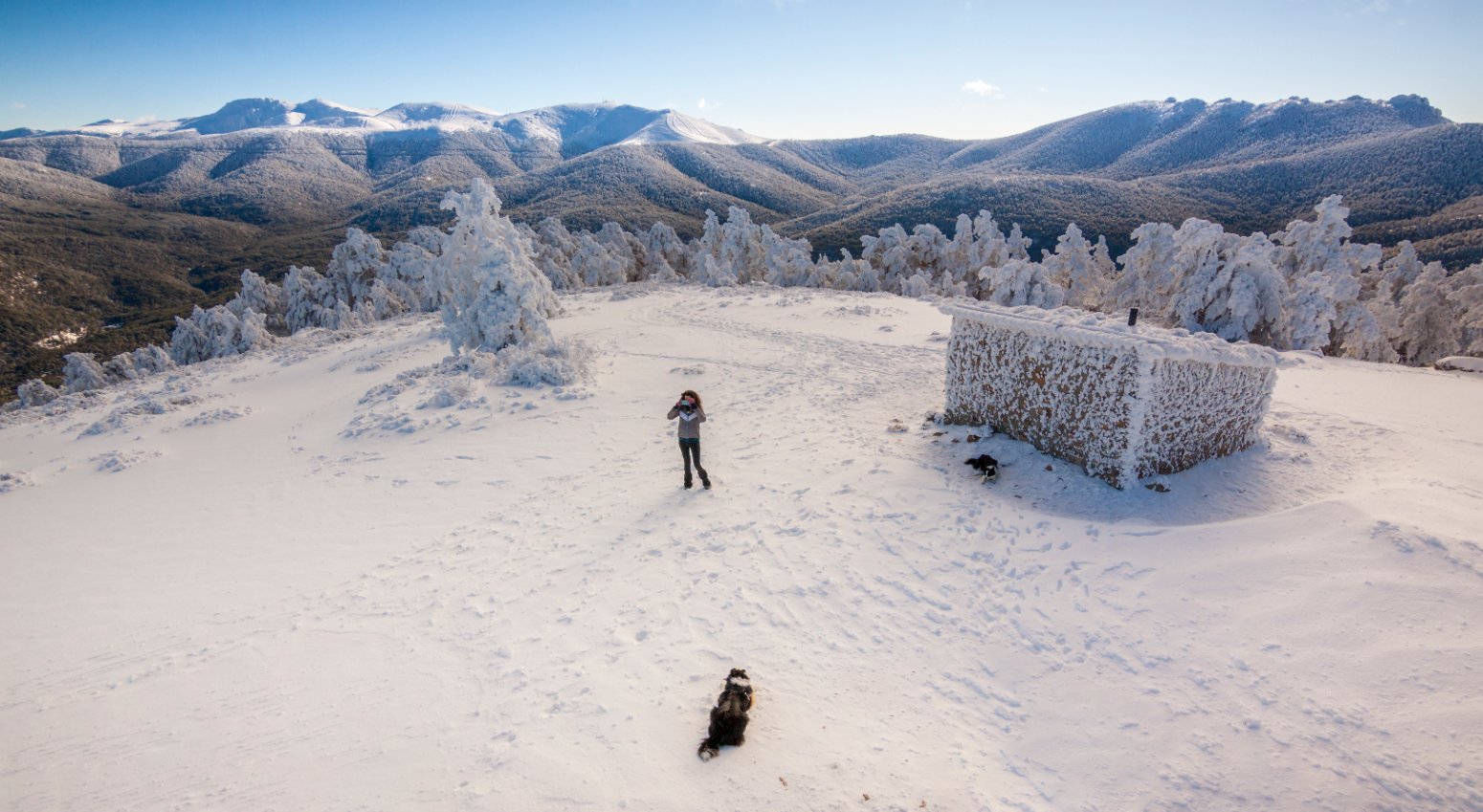 sierra de guadarrama paisaje nevado
