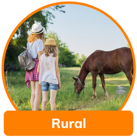 viajes monoparentales rural campo